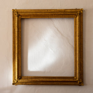 Goldpatinierter Spiegelrahmen, 19. Jahrhundert