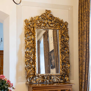 Large Giltwood Wall Mirror, Florence, circa 1880