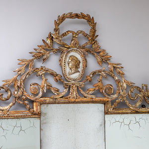 Large Louis Seize Wall Mirror, late 18th Century