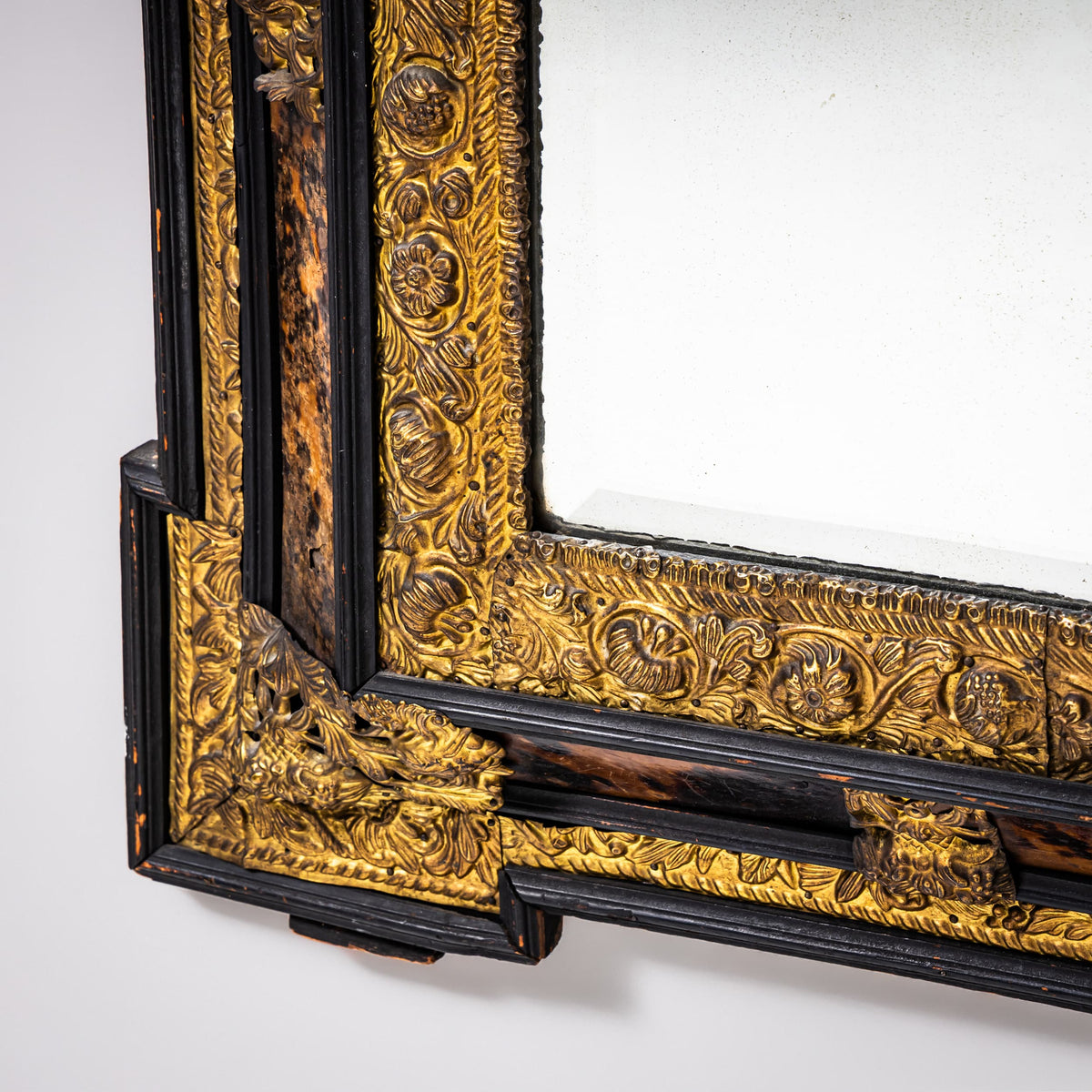 Baroque-Style Wall Mirror, Probably Netherlands, 19th Century