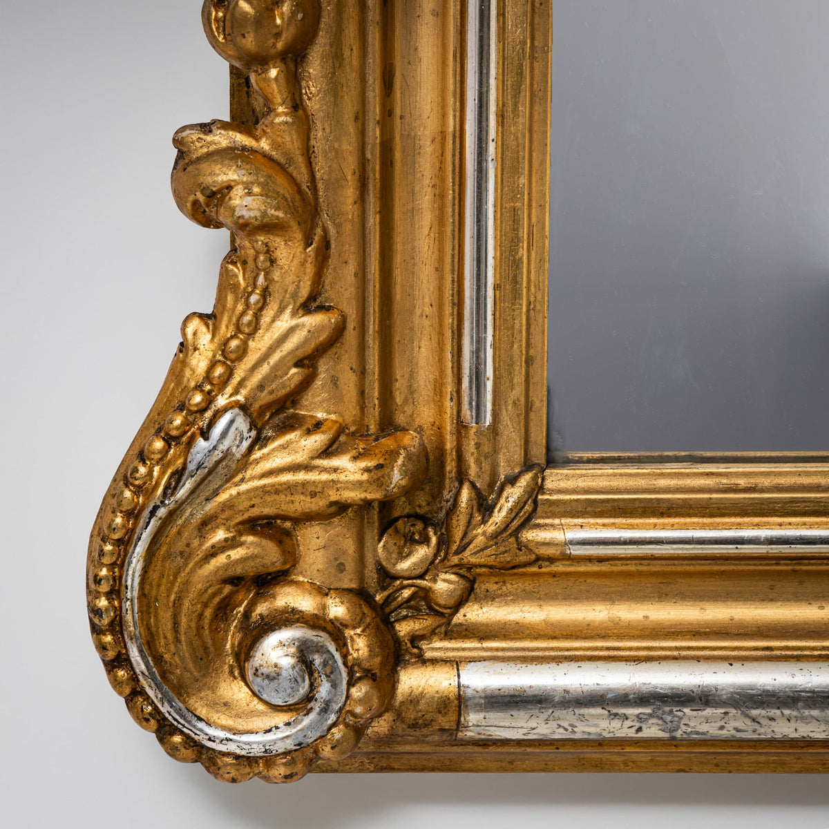 Gilt Louis Philippe Wall Mirror, Late 19th Century