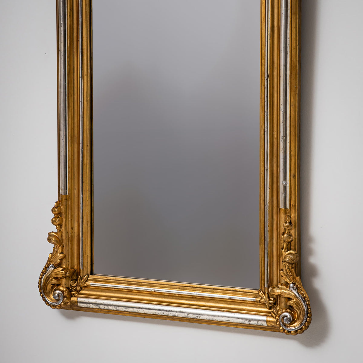 Gilt Louis Philippe Wall Mirror, Late 19th Century