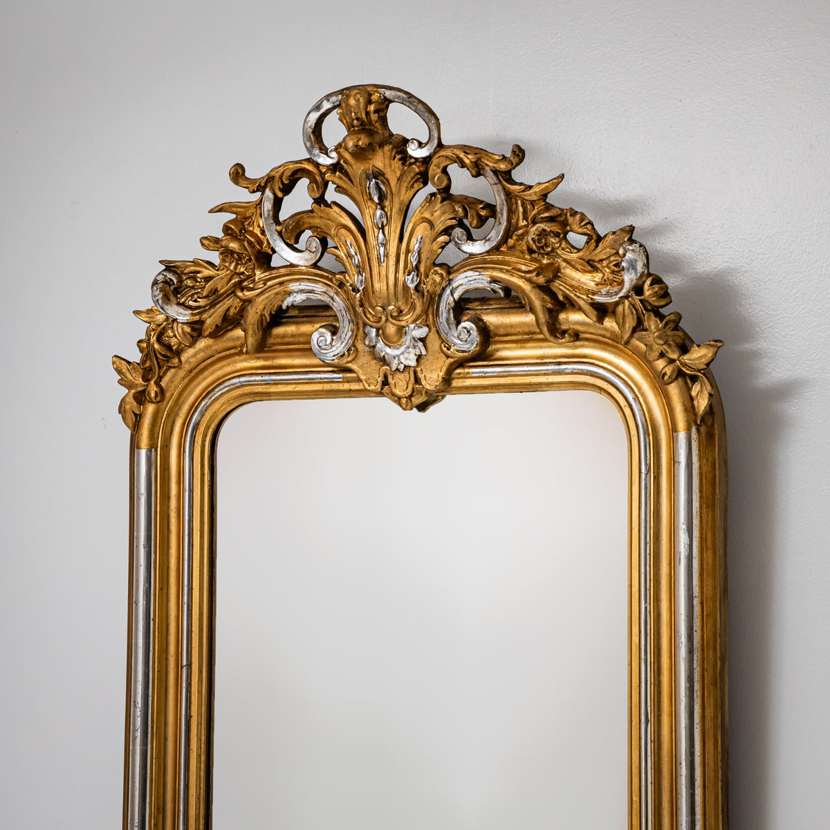 Gilt Louis Philippe Wall Mirror, Late 19th Century