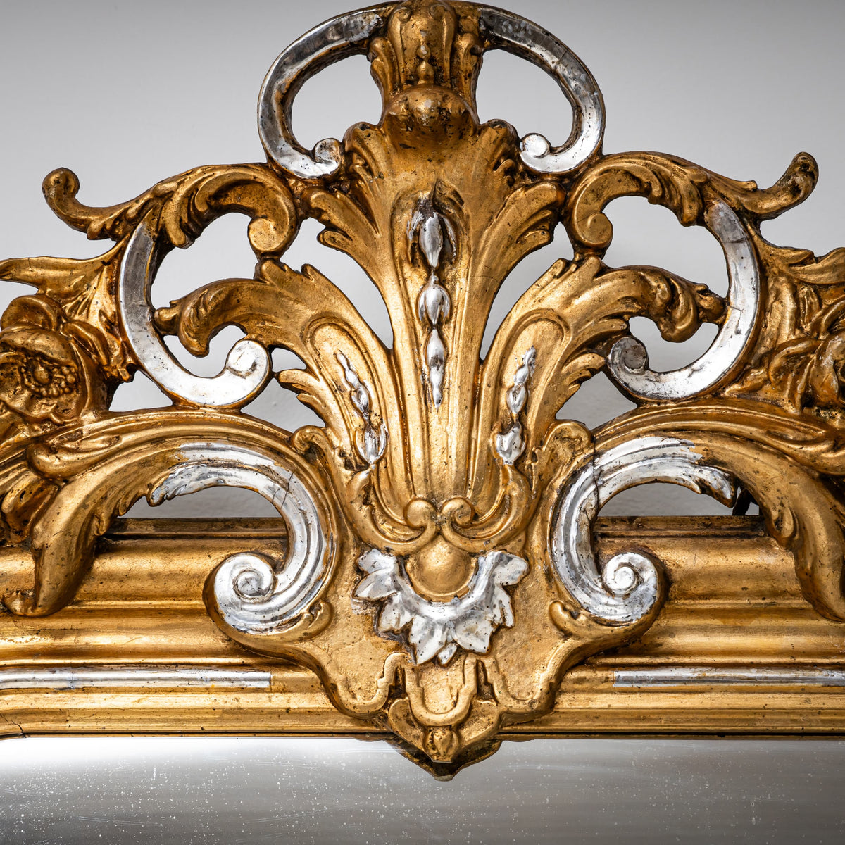 Gilt Louis Philippe Wall Mirror, Late 19th Century