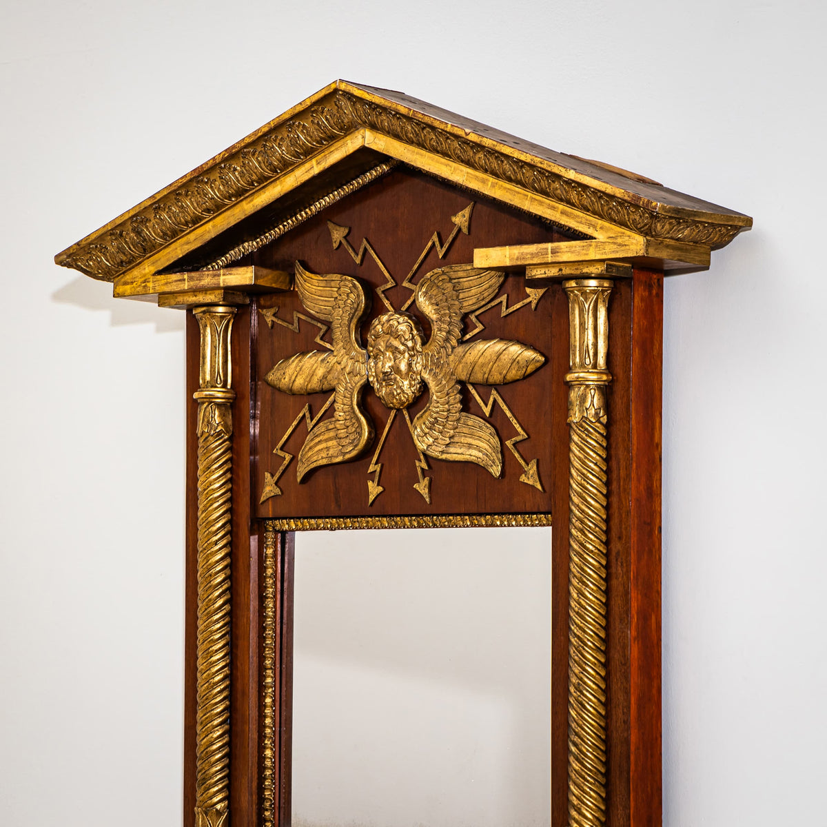 Empire Wandspiegel von Johan Martin Berg, Göteborg / Schweden, Anfang 19. Jahrhundert