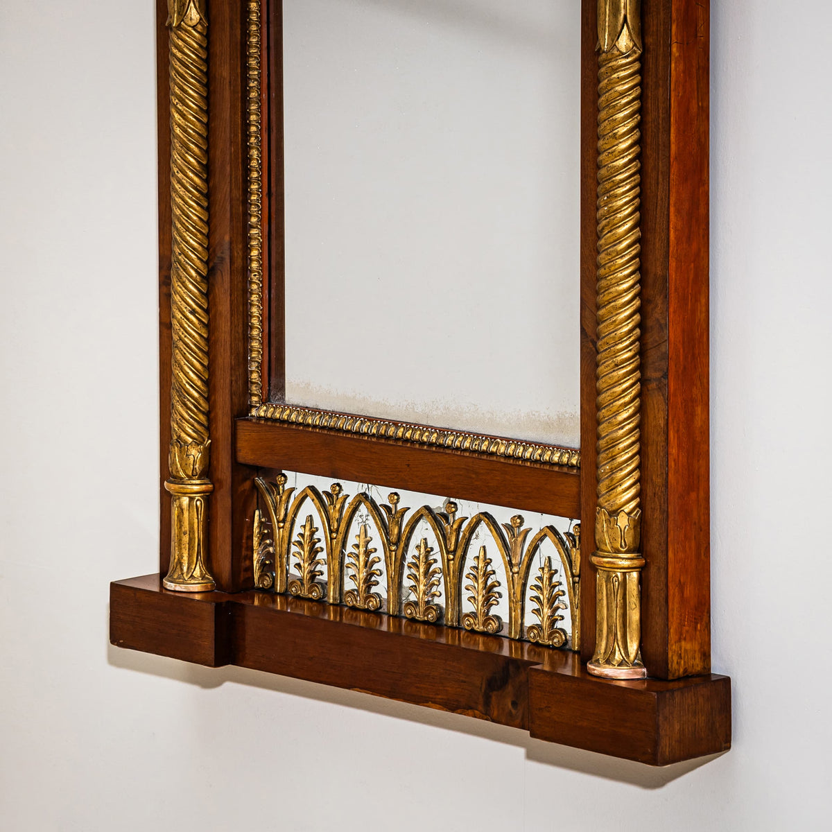 Empire Wandspiegel von Johan Martin Berg, Göteborg / Schweden, Anfang 19. Jahrhundert