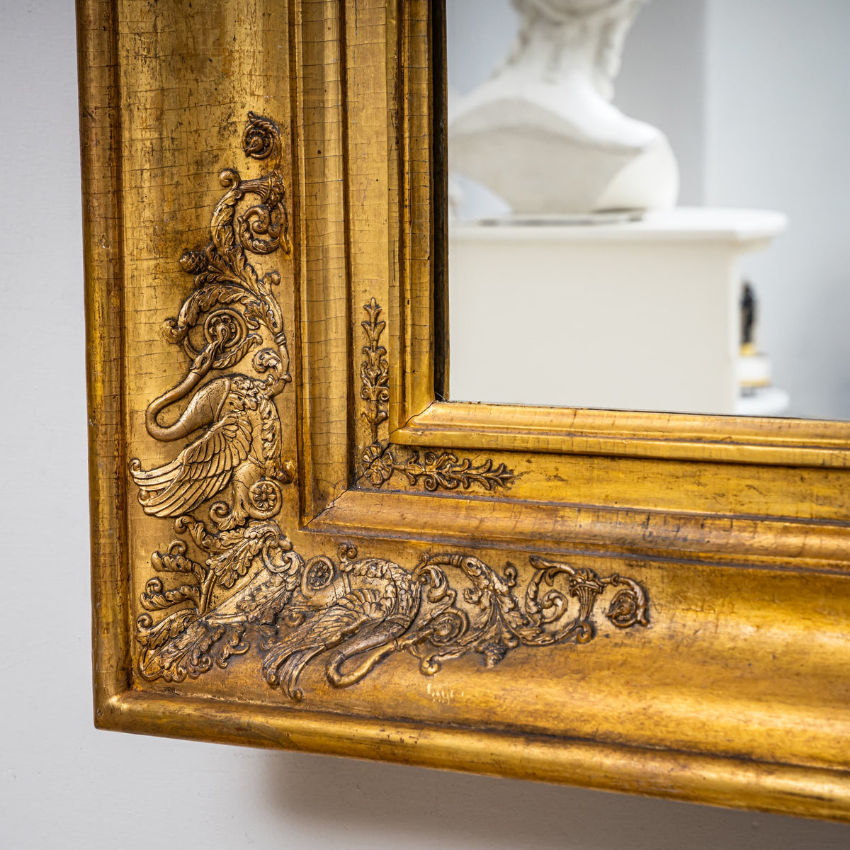 Large Gilt Empire Wall Mirror, Early 19th Century