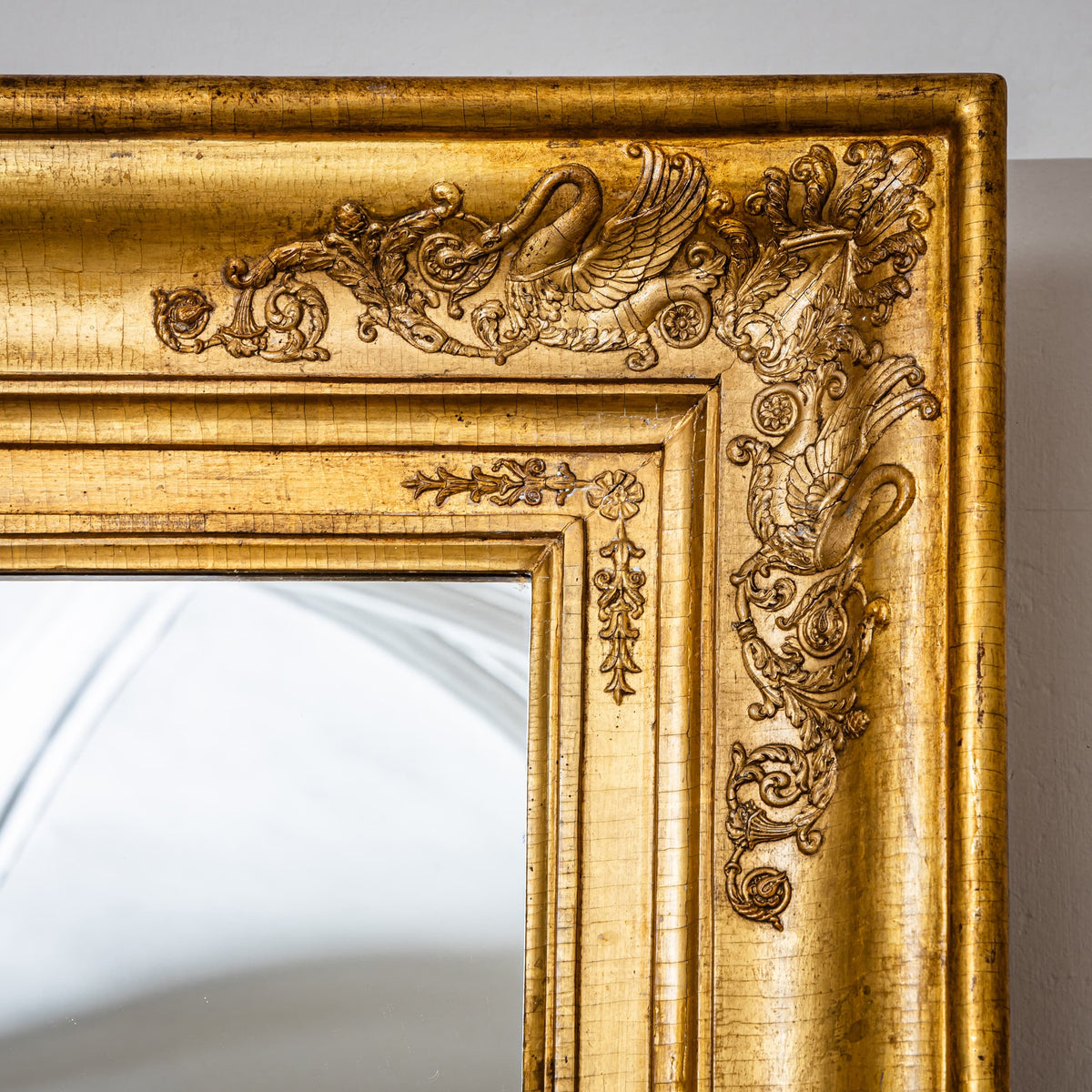Large Gilt Empire Wall Mirror, Early 19th Century