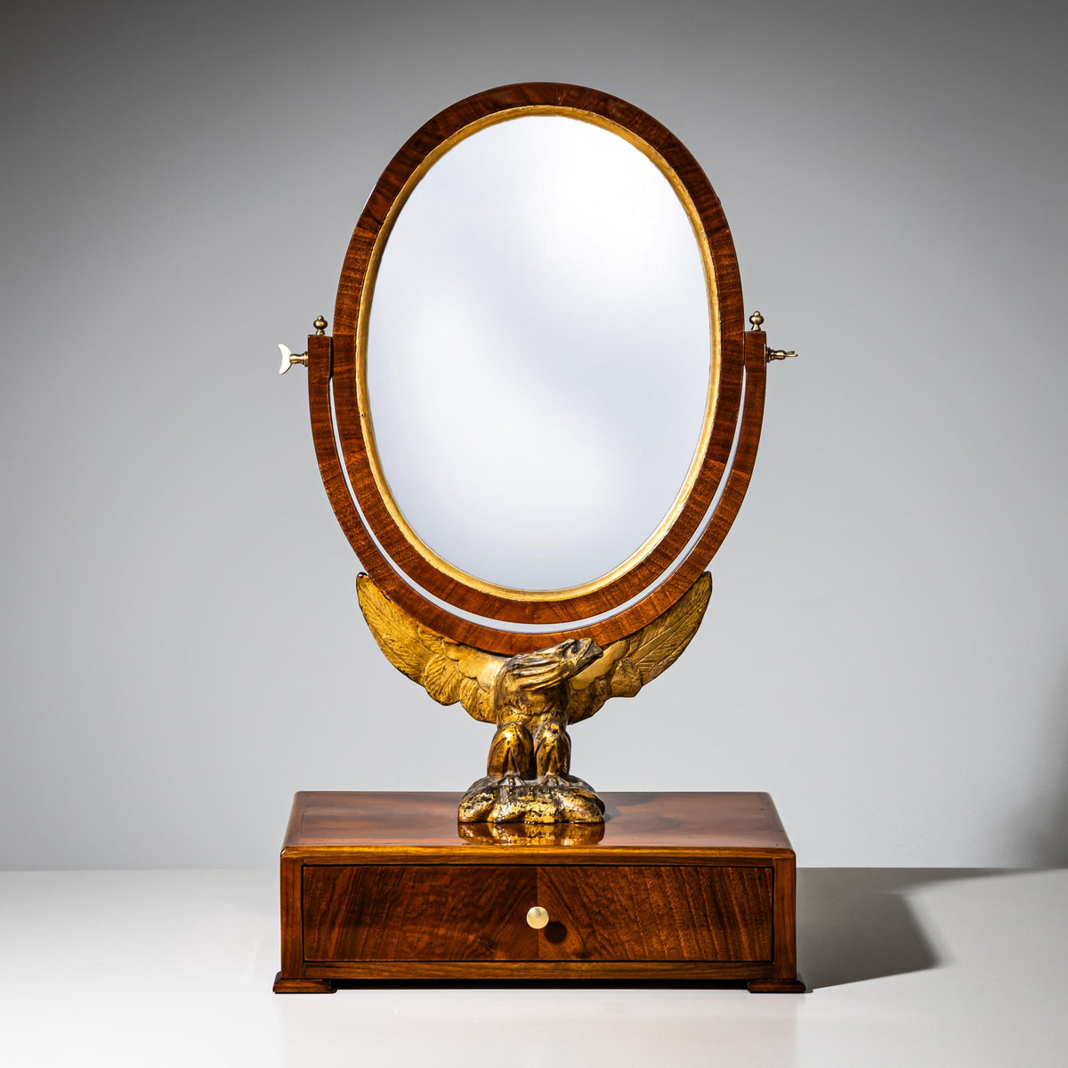 Biedermeier Table Mirror with Eagle, Vienna, Early 19th Century