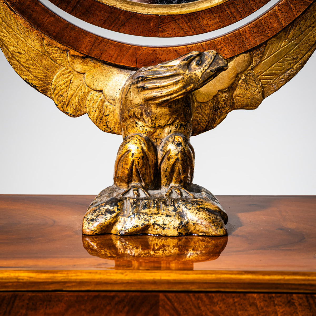 Biedermeier Table Mirror with Eagle, Vienna, Early 19th Century