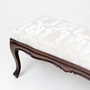 Upholstered Baroque-style Bench, 19th Century