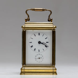 French Travel Clock by Aiguilles, late 19th / early 20th century