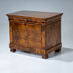 Biedermeier Miniature Chest of Drawers in Walnut, circa 1830