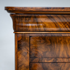 Biedermeier Miniature Chest of Drawers in Walnut, circa 1830