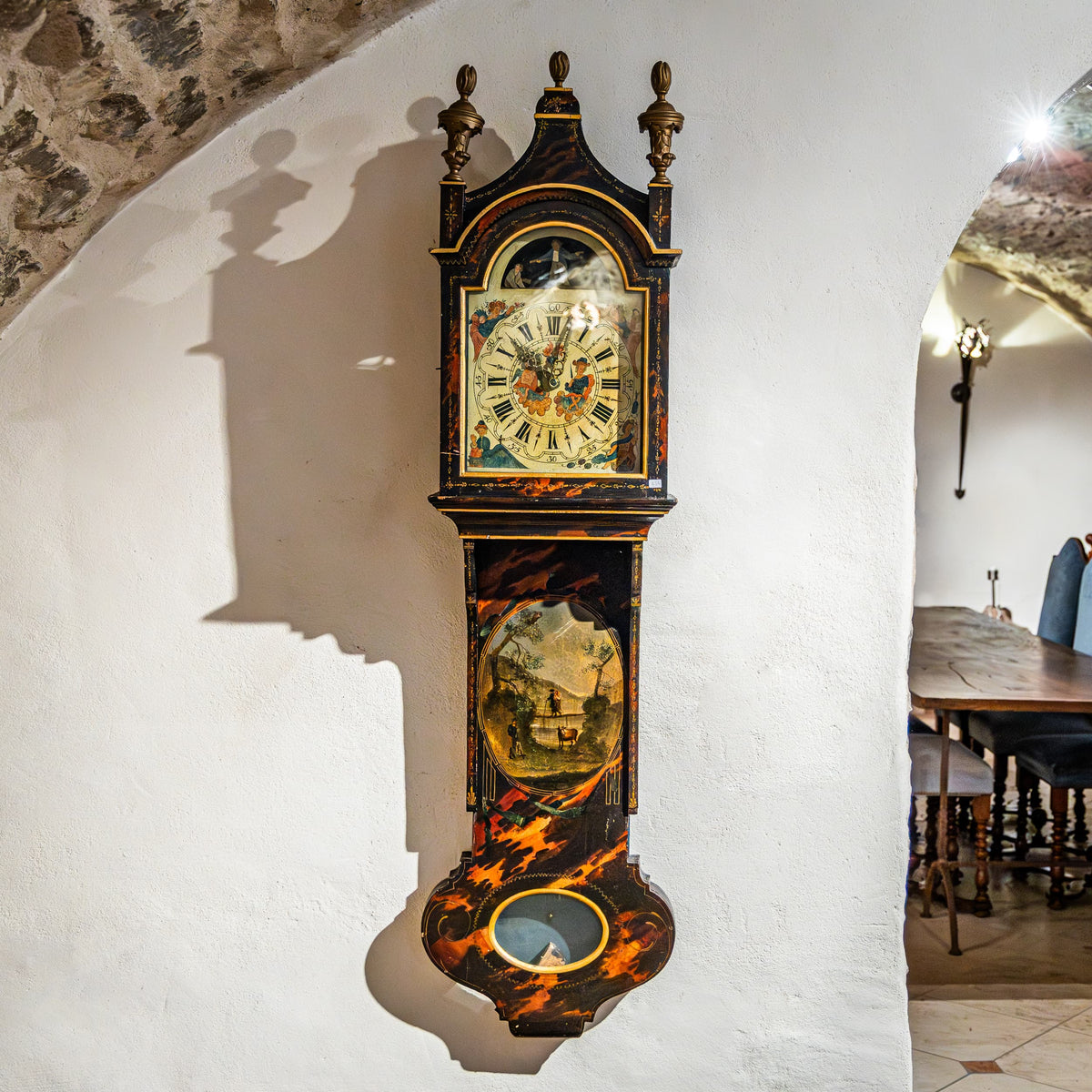 Wall Clock, Netherlands, Mid-19th Century