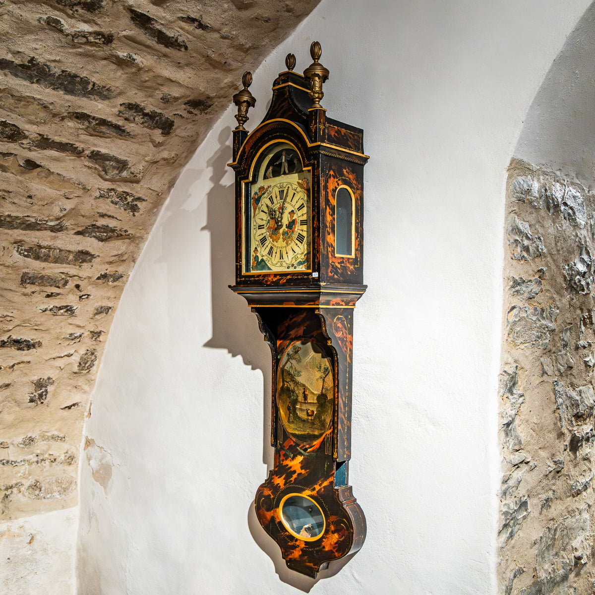 Wall Clock, Netherlands, Mid-19th Century