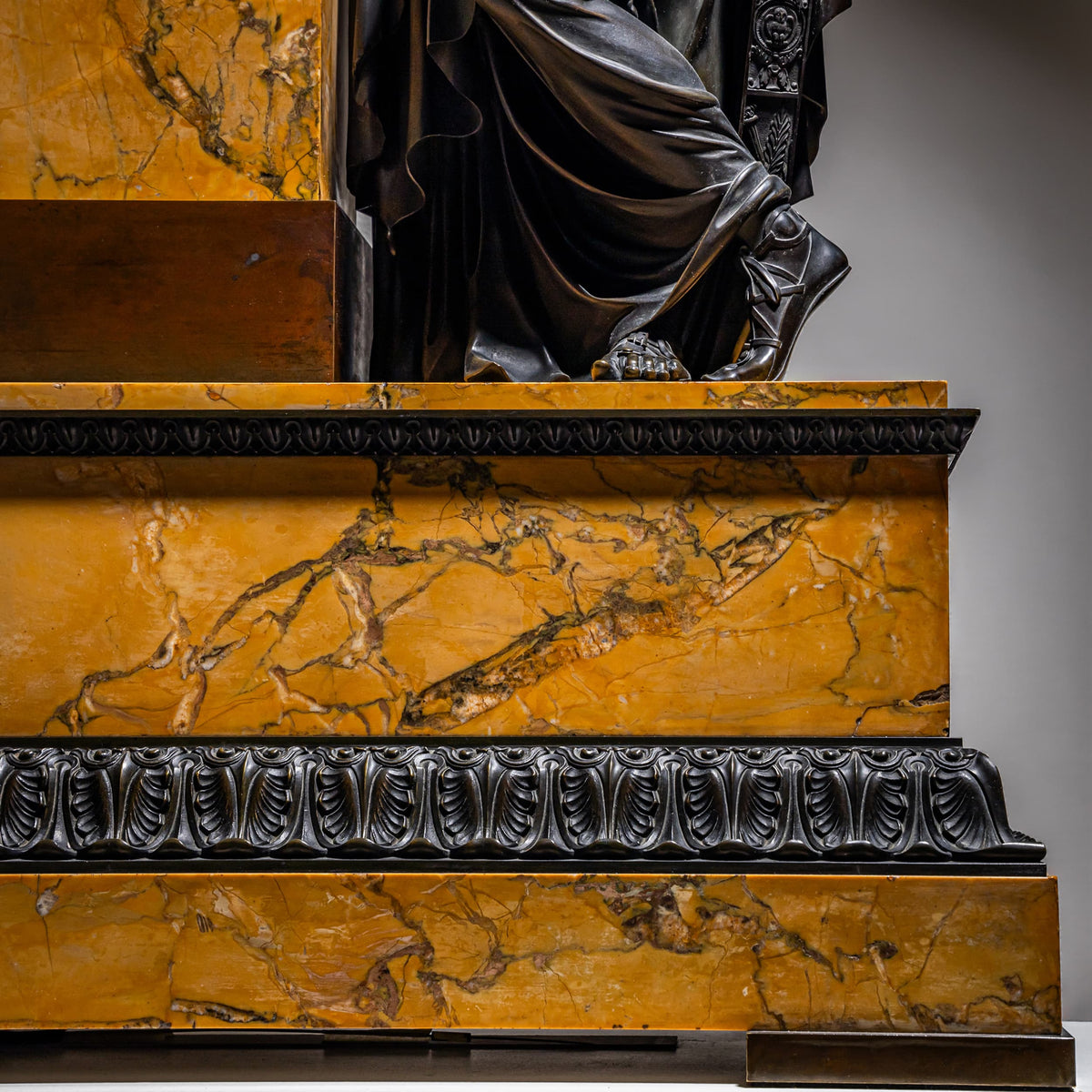 Bronze Mantel Clock, Restauration period France, Movement dated 1827.