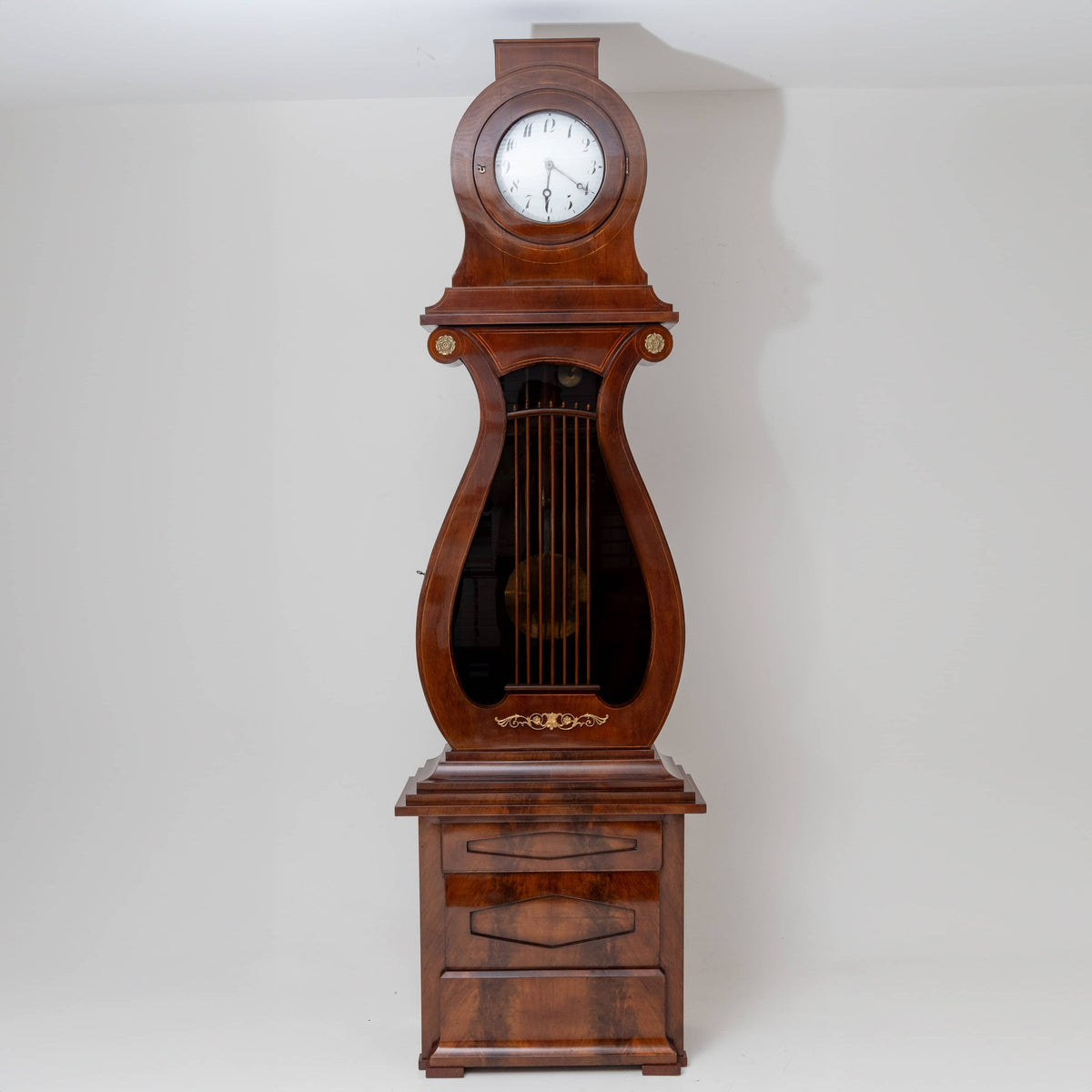 Empire Mahogany Grandfather Clock, early 19th Century