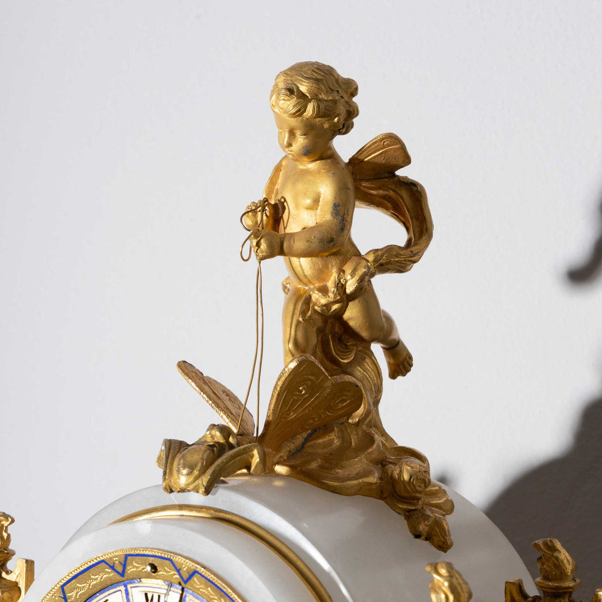 Alabaster Mantel Clock, sig. McDonald Glasgow, 19th century