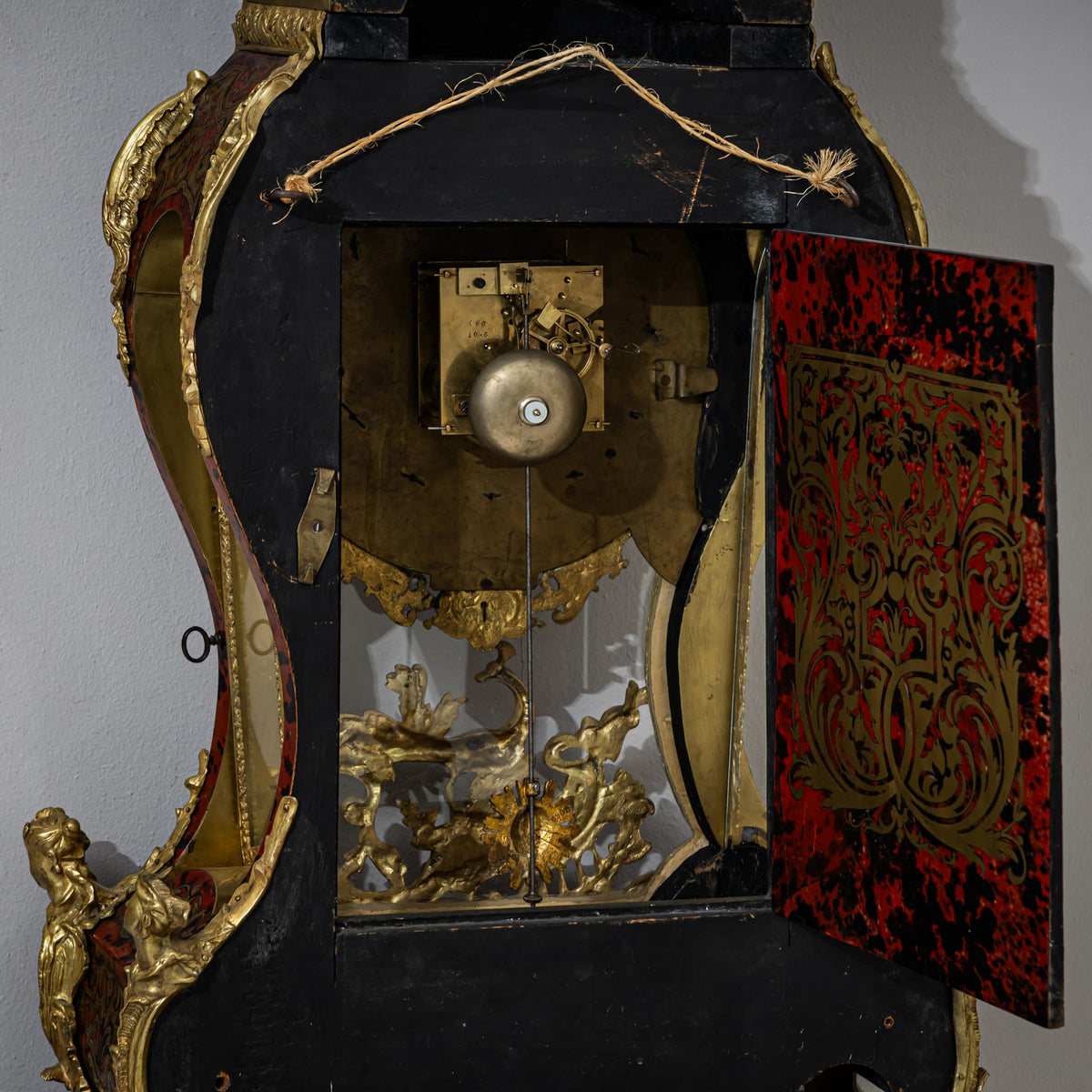 Louis Quinze-style Grand Cartel Clock with Console, signed "Crosnier à Paris", mid-19th century