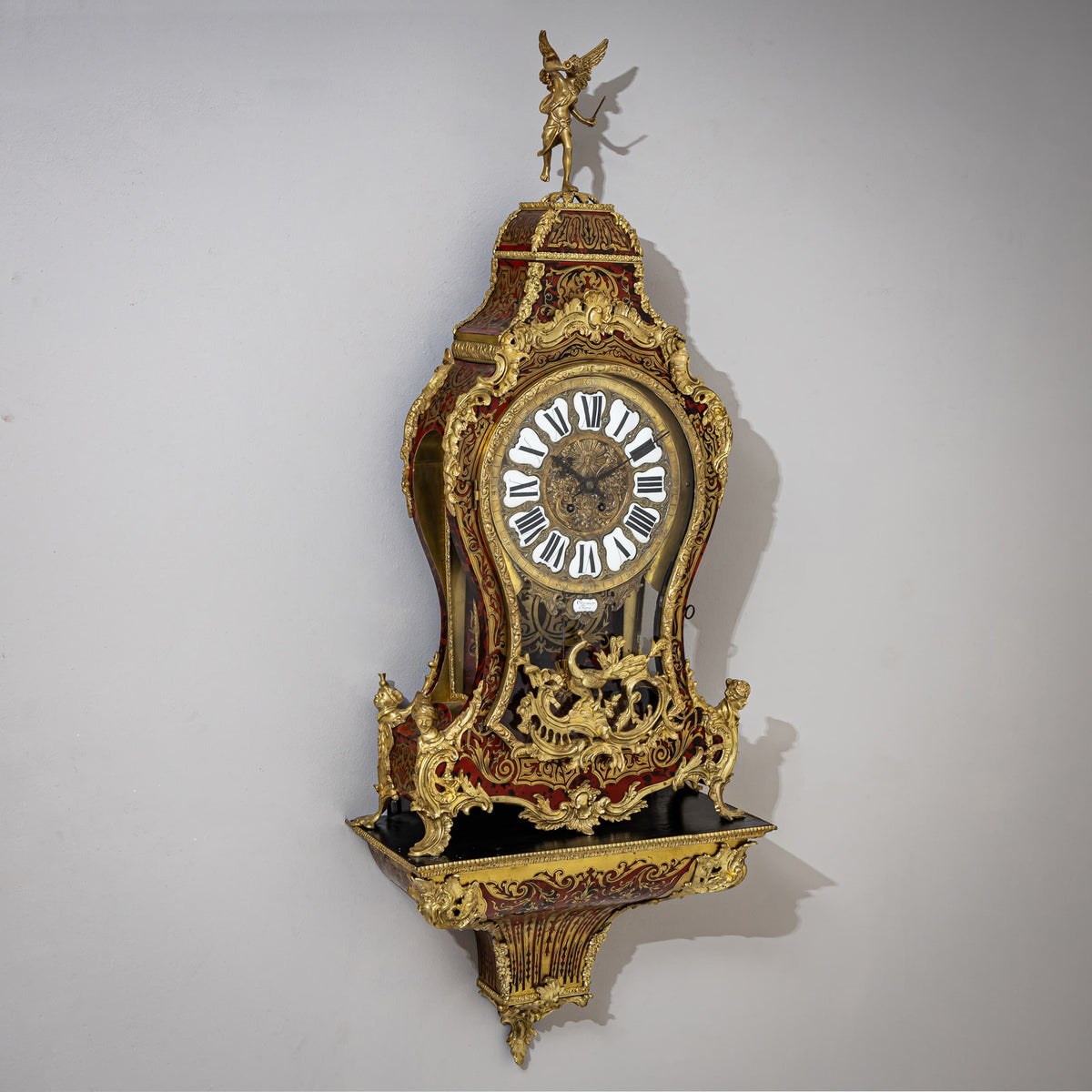 Louis Quinze-style Grand Cartel Clock with Console, signed "Crosnier à Paris", mid-19th century
