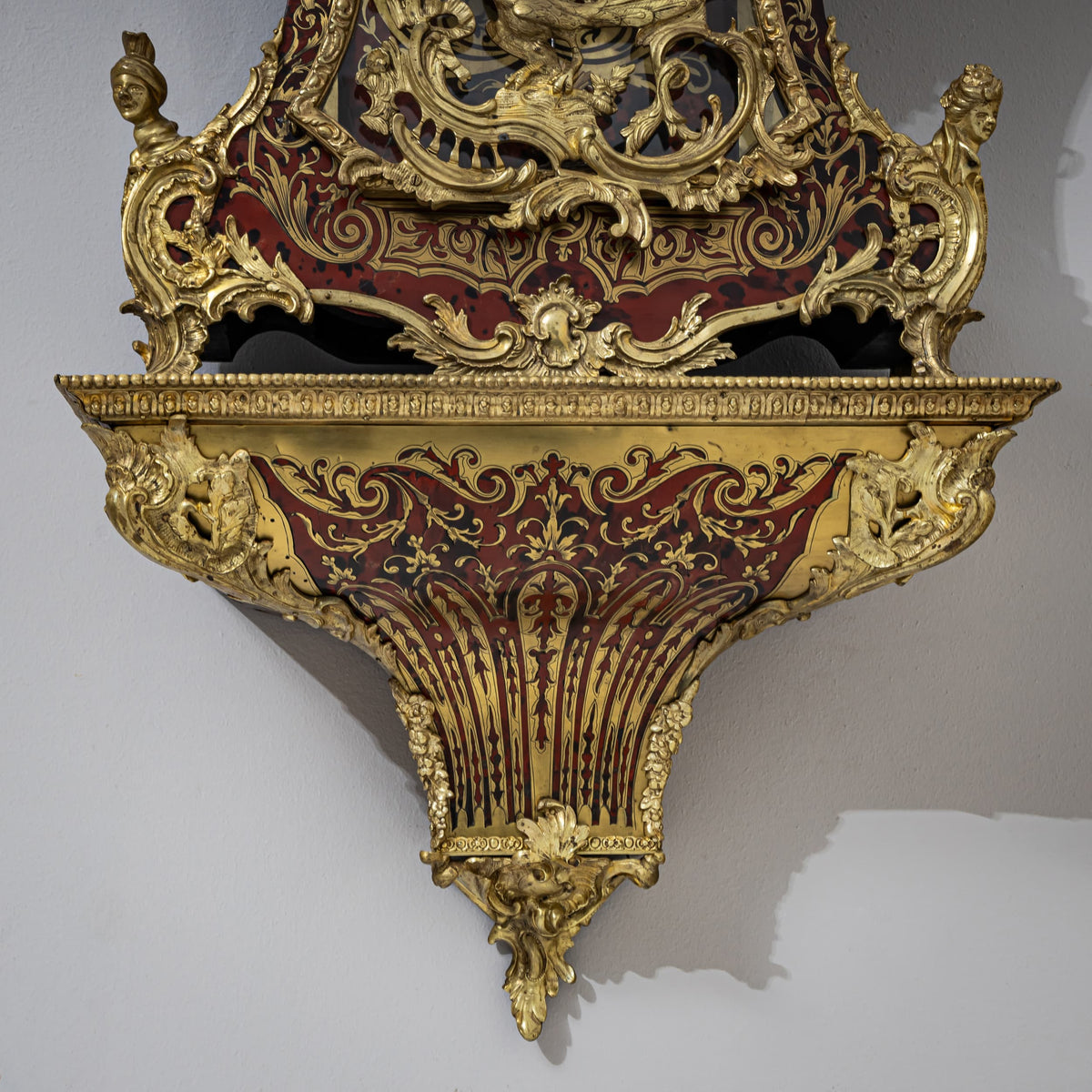 Louis Quinze-style Grand Cartel Clock with Console, signed "Crosnier à Paris", mid-19th century