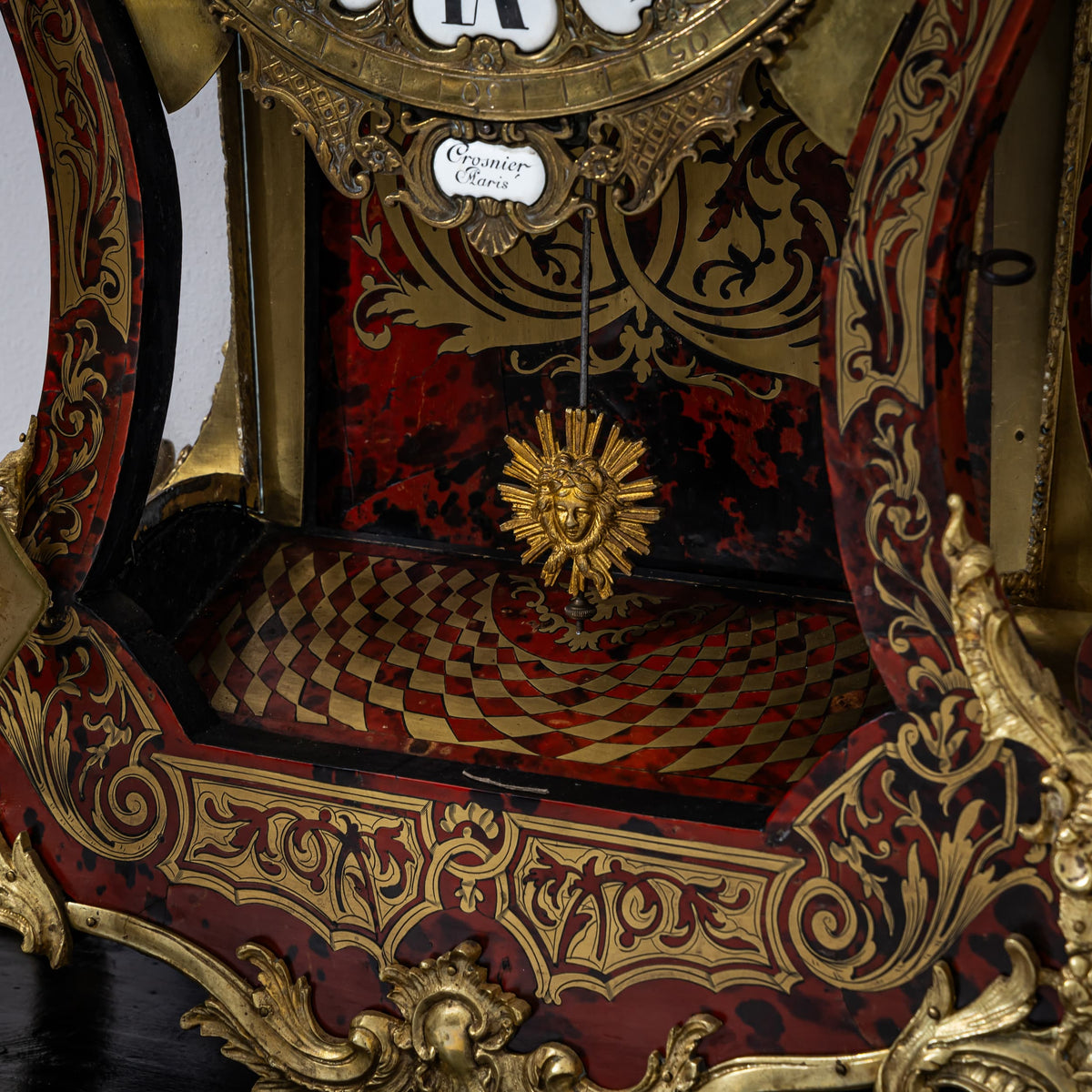 Louis Quinze-style Grand Cartel Clock with Console, signed "Crosnier à Paris", mid-19th century