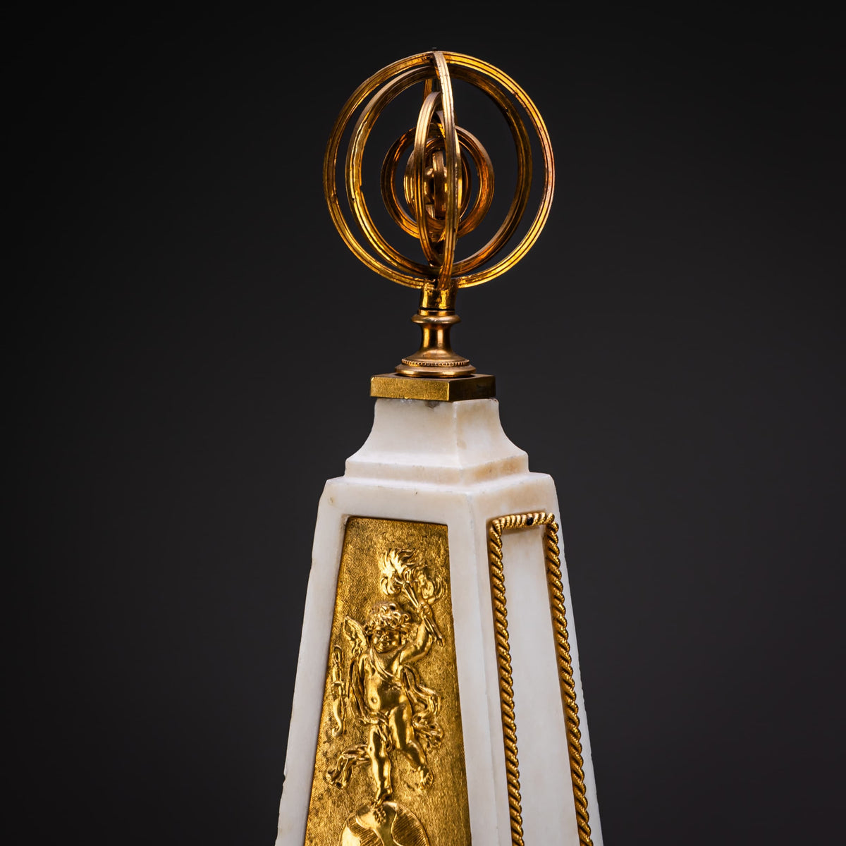 Louis XVI Obelisk Clock, signed Roque à Paris, circa 1780