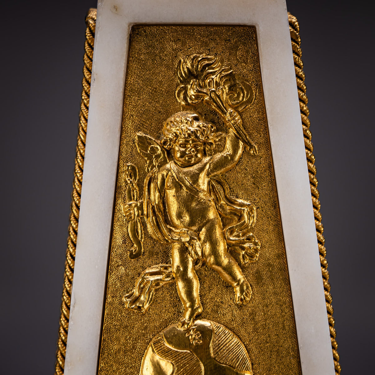 Louis XVI Obelisk Clock, signed Roque à Paris, circa 1780
