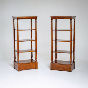 Pair of Walnut Étagères, 19th Century