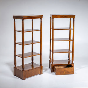 Pair of Walnut Étagères, 19th Century