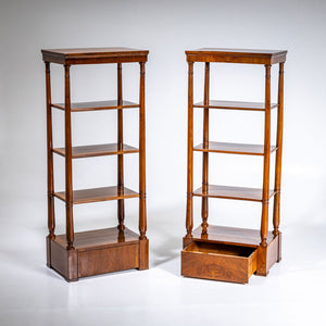 Pair of Walnut Étagères, 19th Century