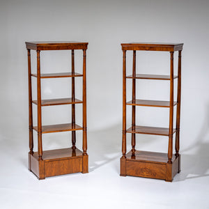 Pair of Walnut Étagères, 19th Century