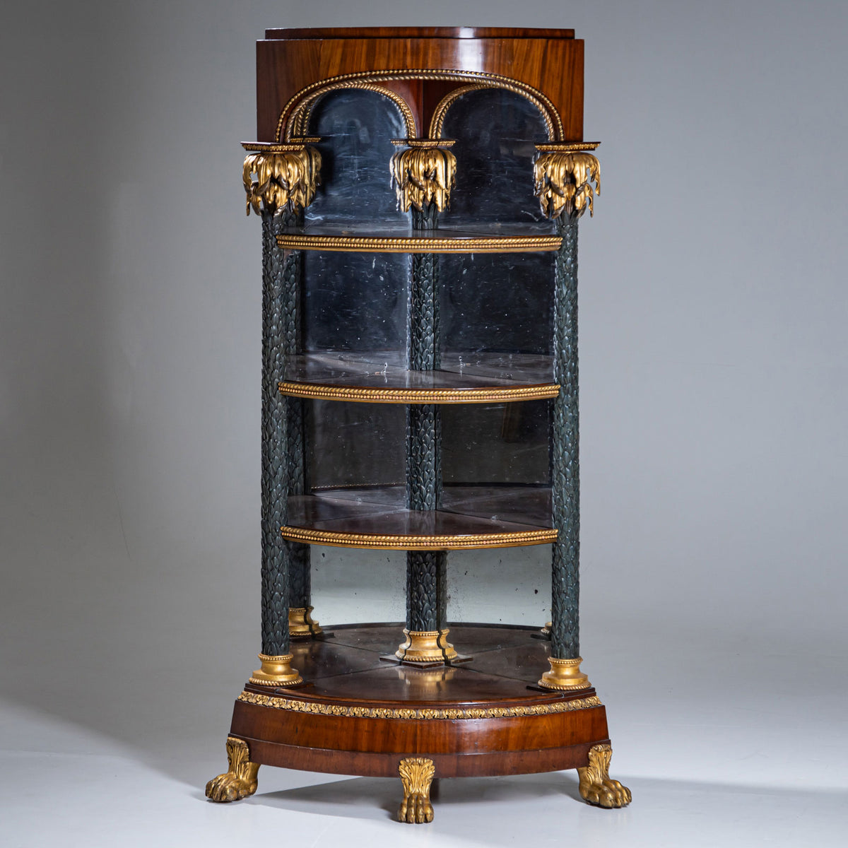 Empire Eckétagère, Berlin / Gotha, um 1820/25