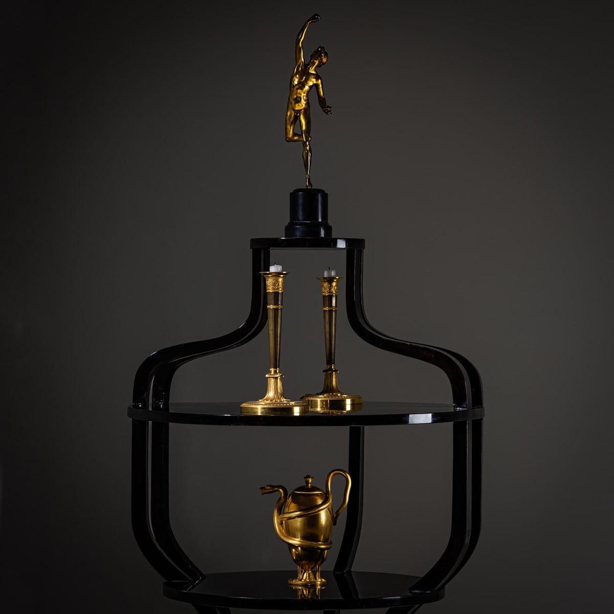 Ebonized Étagère, Vienna, 1st Half 19th Century