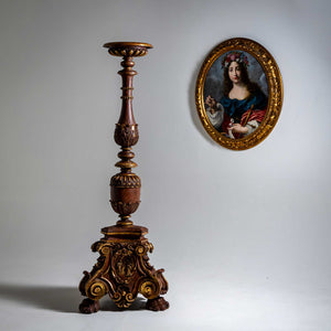 Early Baroque Altar Candlesticks, Florence, dated 1627