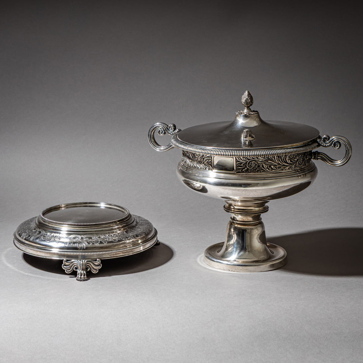 Deckelschale aus Silber, Johann George Hossauer (1794-1874), Berlin um 1835