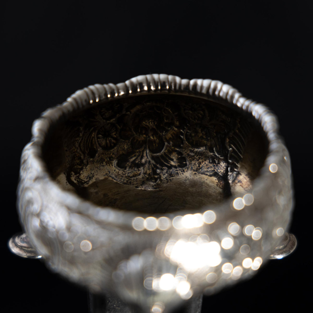 Pair of Silver Salt Cellars, London, Mid-18th Century