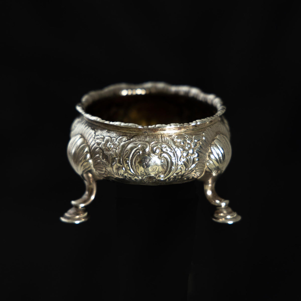 Pair of Silver Salt Cellars, London, Mid-18th Century