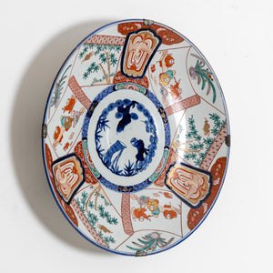 Large Imari Porcelain Plate, probably 19th century