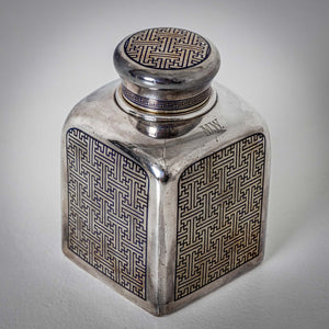 Russian silver Tea Caddy, Moscow 1870