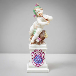 Putti as Diana and Hermes, Nymphenburg Porcelain, 1st Quarter 20th Century