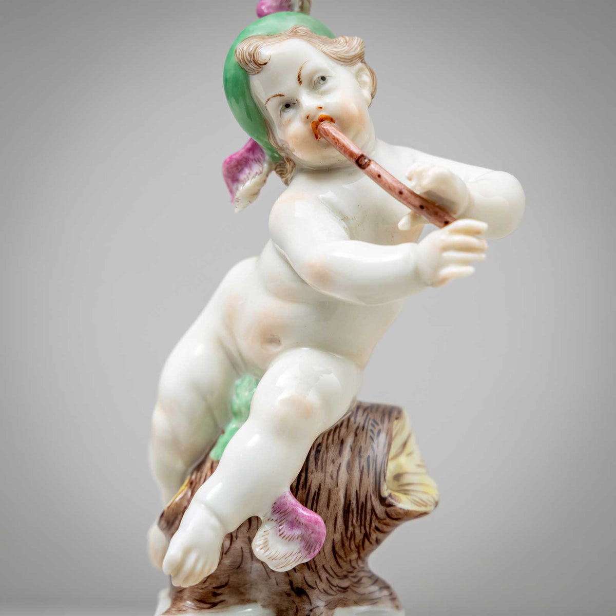 Putti as Diana and Hermes, Nymphenburg Porcelain, 1st Quarter 20th Century