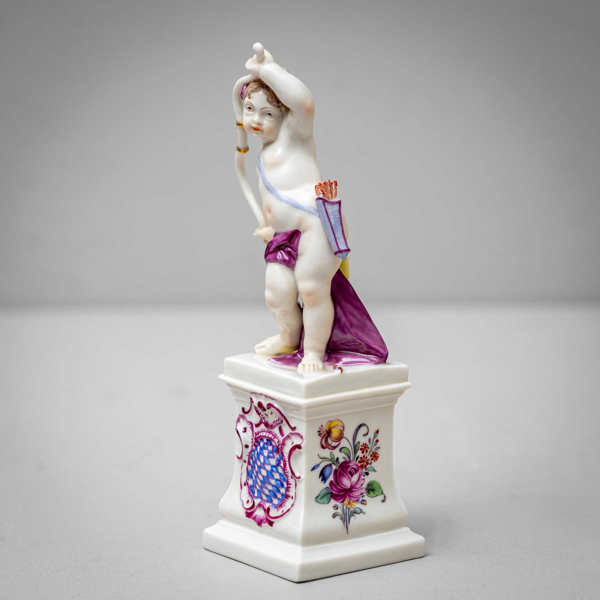 Putti as Diana and Hermes, Nymphenburg Porcelain, 1st Quarter 20th Century