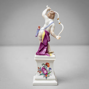 Putti as Diana and Hermes, Nymphenburg Porcelain, 1st Quarter 20th Century