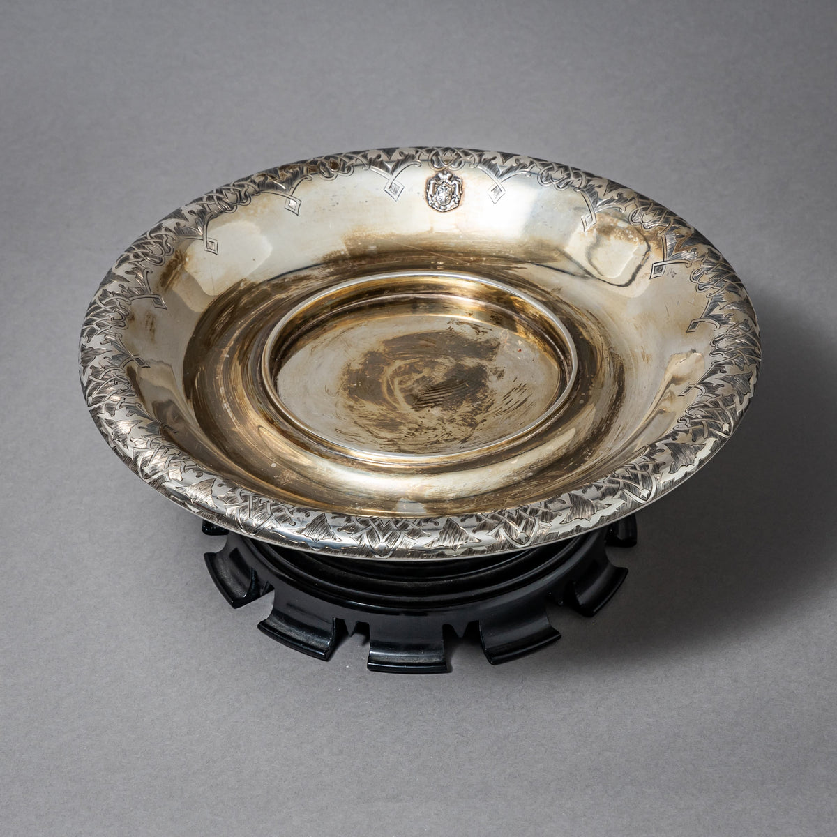 Silver Bowl by Mayerhofer & Klinkosch, 18 Lot, Vienna 1863
