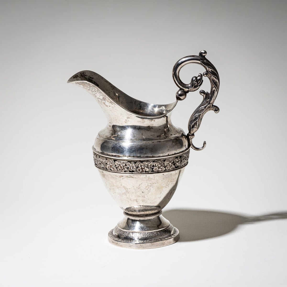 Silver Milk Jug, Maker Carl Ehrenfried Giese, Greifswald, circa 1830
