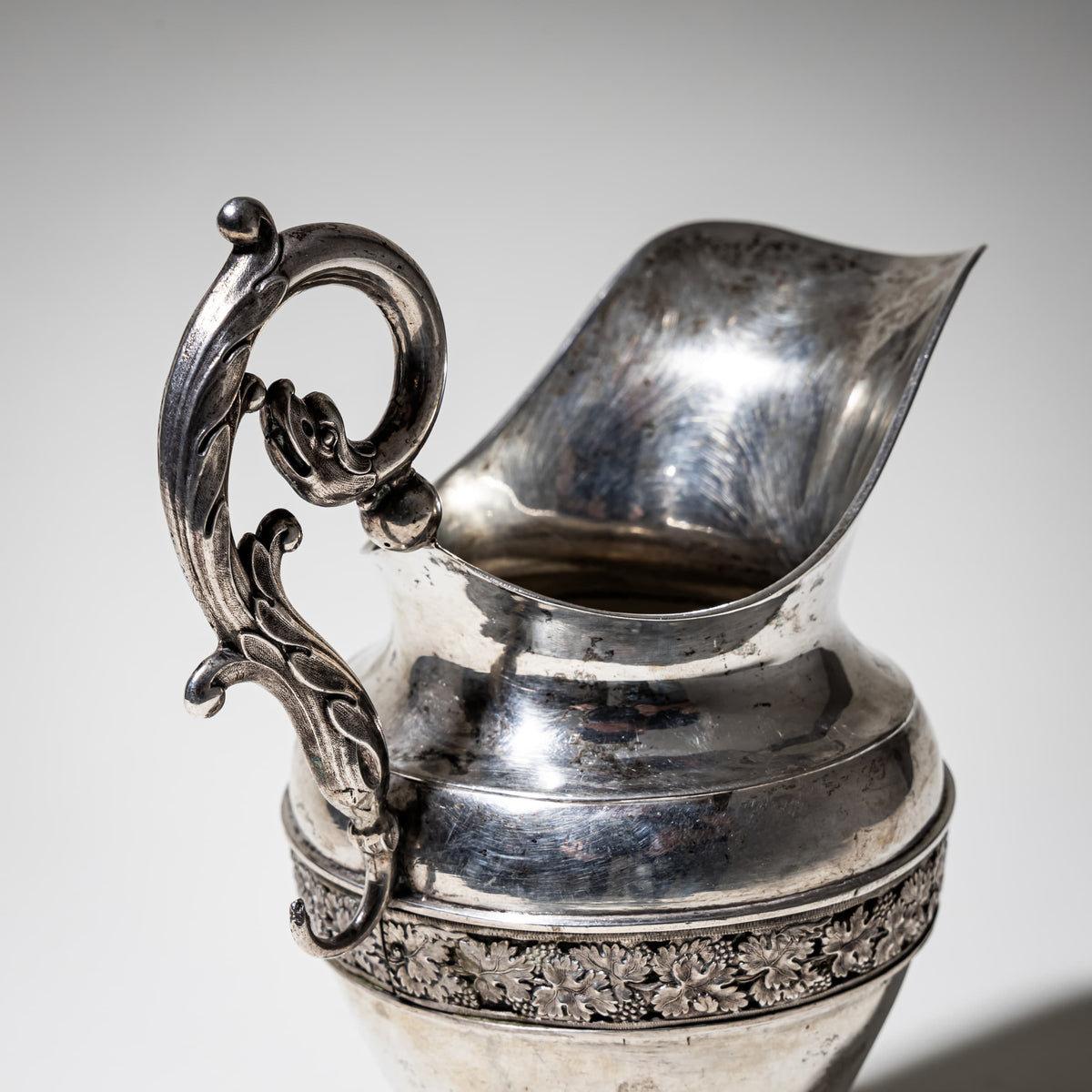 Silver Milk Jug, Maker Carl Ehrenfried Giese, Greifswald, circa 1830