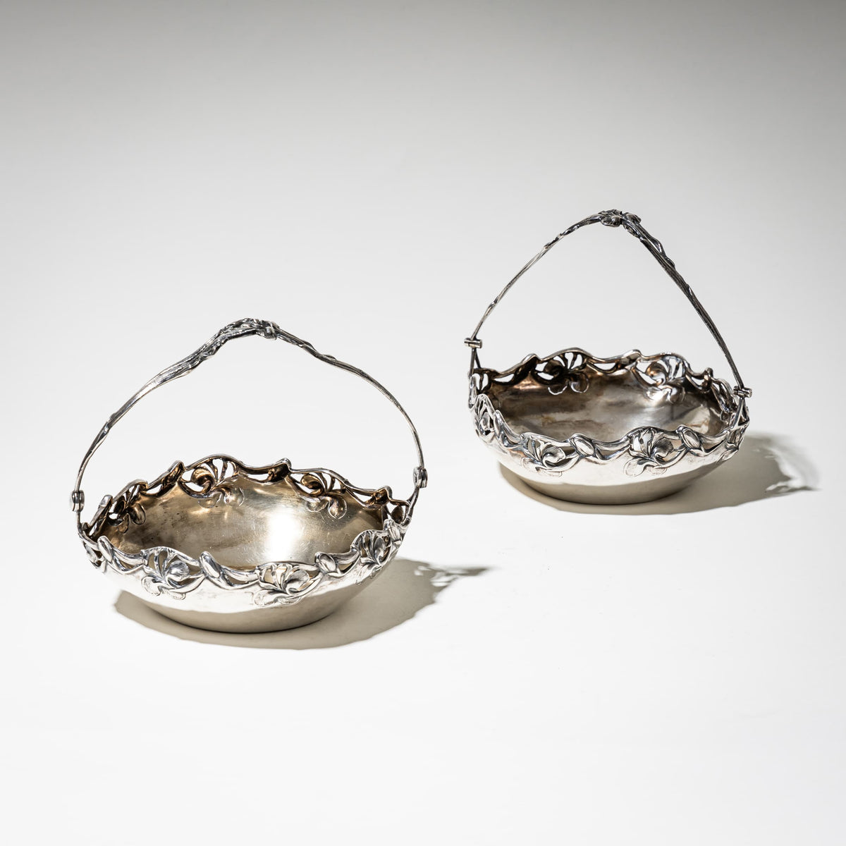 Silver Art Nouveau Bowls by Wilhelm Binder, Early 20th Century