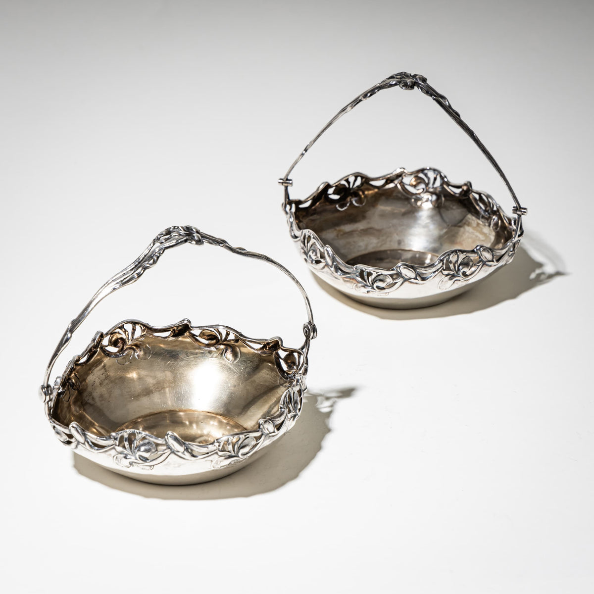 Silver Art Nouveau Bowls by Wilhelm Binder, Early 20th Century